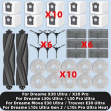 Dreame Mova E30 Ultra / L10S Ultra Gen 2 / L10S Pro Ultra Heat / X30 Ultra Robot Yedek Parçaları Için 34 Adet Vakum Aparatı (Yurt Dışından)