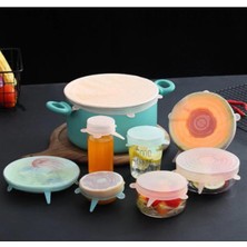 Silikon Yemek Saklama Kapak Seti 6 Adet