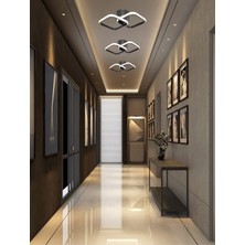 Ey Shop Modern Ikili Kare Model Tek Renk LED Avize