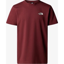 The North Face M Ss Sımple Dome Erkek Bordo T-Shirt NF0A87NG0VO1