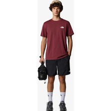 The North Face M Ss Sımple Dome Erkek Bordo T-Shirt NF0A87NG0VO1