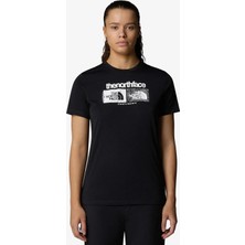 The North Face W Foundatıon Graphıc 1 Kadın Siyah T-Shirt Nf0a8brzjk31