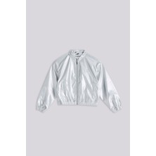 Bg Store Kız Çocuk Gümüş Ceket