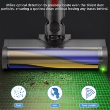 Bearrt Dyson V7 V8 V10 V11 V15 Kablosuz Temizleyiciler Için Toz Algılama Işığına Sahip Elektrikli Süpürge Başlıkları Sert Zemin Fırça Başlığı (Yurt Dışından)