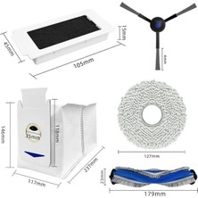 Bearrt Ecovacs Deebot T30 Pro Omnı / T30 Max / T30 / DDX14 Elektrikli Süpürge Yedek Parçaları Ana Yan Fırça Hepa Filtre Paspas Bezi (Yurt Dışından)