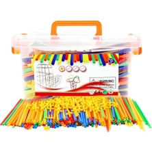 500PCS Straw Constructor Fort Oyuncak Bloğu Eğ Oyunu (Yurt Dışından)