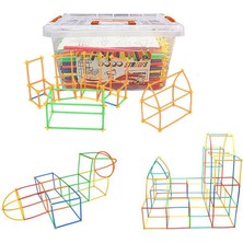 500PCS Straw Constructor Fort Oyuncak Bloğu Eğ Oyunu (Yurt Dışından)