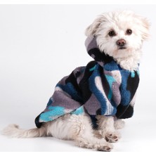 Peti Tailor Köpek Kıyafeti Wellsoft Kapüşonlu Sweat Mavi Gri