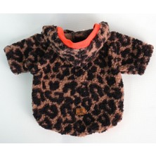 Peti Tailor Köpek Kıyafeti Leopar Wellsoft Fermuarlı Polar Mont