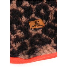 Peti Tailor Köpek Kıyafeti Leopar Wellsoft Fermuarlı Polar Mont