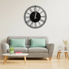 Modern Tasarım Elektrostatik Boyalı Metal Duvar Saati - 40  cm