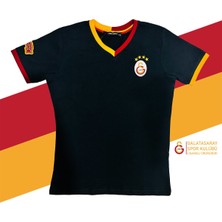Galatasaray  Lisanslı Siyah Basic Çocuk T-Shirt