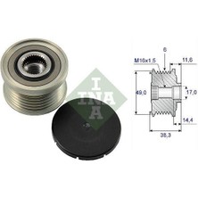 Ina Alternatör Kasnak Rulmanlı 6-Kanal Bmw 1 Serisi/3 Serisi