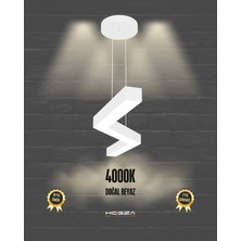 Hegza Lighting Gabbiano (Beyaz Kasa, Doğal Beyaz) Ledli Modern Sarkıt LED Avize