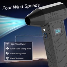 Alchemy 180000RPM Mini Hava Üfleyici Turbo Jet Fan Elektrik Gücü Ekranlı El Tipi Toz Temizleyici Yüksek Hızlı Toz Alma Temizleme Aracı (Yurt Dışından)