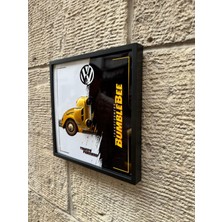 Hot Wheels Çerçeveli 20X20 Ebatlı Metal Levha Baskılı Volkswagen Bumblebee Model Araç