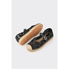 Elle Siyah Kadın Espadril