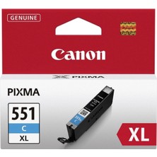 Canon Cli-551Xl C Cyan Mavi Yüksek Kapasiteli Mürekkep Kartuş İp7250 Mx925
