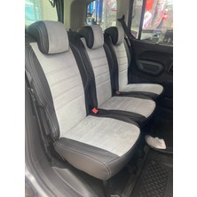 K-Design Citroen Berlingo Araca Özel Oto Koltuk Kılıfı -  Tay Tüyü ve Deri