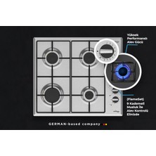 Tommatech TAO6007IM Ankastre Gazlı Ocak 60 Cm Inox Metal