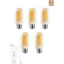 Heka Rustik LED Ampul 6W 2500K E27 Gün Işığı Erd-45