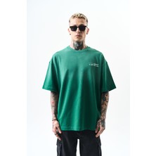 Respire Erkek Pegasus Baskılı Oversize T-Shirt Nefti