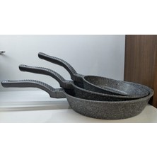 Oms 3737 3lü Döküm Tava 20 24 28CM TAVA 