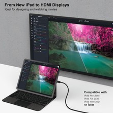Benfeı USB C - HDMI 3metre Kablo, USB Type-C - HDMI Kablosu, Thunderbolt 3/4 iPhone 15 Pro/max, MacBook Pro/air 2023, iPad Pro, Surface Book 2, Galaxy S23 ve Daha Fazlası ile Uyumlu
