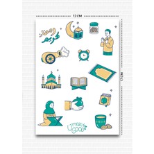 Ramazan Temalı 5'li Sticker Seti | Bullet Journal | Notebook | Ajanda | Scrapbook Için Uygun Set
