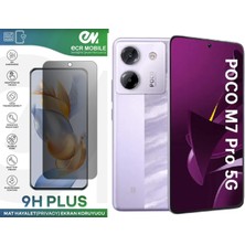 ECR MOBILE Poco M7 Pro Ekran Koruyucu Tam Uyumlu 9h Esnek Nano Kırılmayan Mat Hayalet(Privacy)