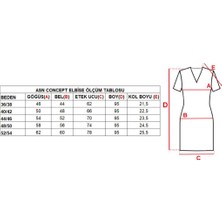 Asn Concept Çizgi Desenli Kadın Elbise( Büyük Beden Seçeneğiyle)