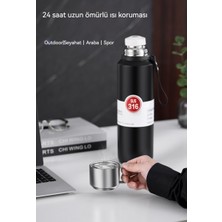 Dilele 316 Paslanmaz Çelik Büyük Kapasiteli Termos Bardak, Açık Spor Taşınabilir Termos Bardak, 1l (Yurt Dışından)