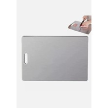 Paslanmaz Kesme Tahtası Üst Düzey Kalite 304 Kalite Sertifika Onaylı Titanyum Kesme Panosu Sağlıklı Kesme Tahtası Doğrama Tahtası Mutfak Tahtası (X-Large)