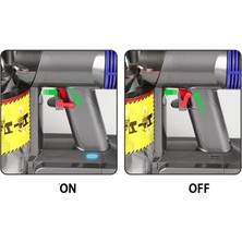 Paxlwbwt V6 V7 V8 V10 V11 Elektrikli Süpürge Için 3x Tetik Kilidi, Güç Düğmesi Aksesuarları, Parmağınızı Serbest Bırakın Gri (Yurt Dışından)