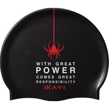 Ikavi With Great Power Baskılı Silikon Yüzücü Bonesi