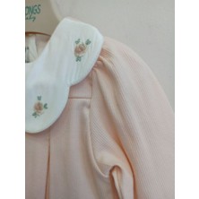 Tongs Bebe Yaka Tütü Astarlı Kız Bebek Elbisesi