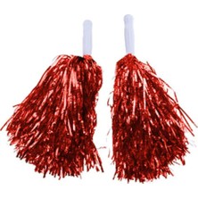 23 Nisan Gösteri Pon Pon Kırmızı 2'li Paketten 10 Adet