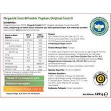 Happy Village Organik Incir&fındık Topları,orijinal Incirli 120 gr