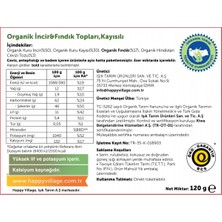 Happy Village Organik Incir&fındık Topları,kayısılı 120 gr