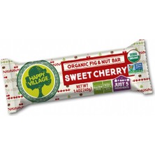 Happy Village Organik Kiraz&incir&fındık Bar -Meyve Barı- Organik Meyve Barı- Glutensiz- Vegan40 gr x 4 Ad.