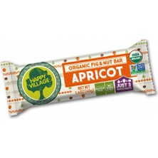 Happy Village Organik Kayısı&incir&fındık Bar-Meyve Barı- Organik Meyve Barı- Glutensiz- Vegan 40 gr x 4 Ad.