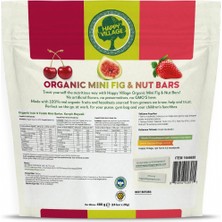 Happy Village Organik Meyve & Fındık Karışık Mini Bar Paketi -Meyve Barı- Organik- Glutensiz- Vegan20 gr x 24 Ad.