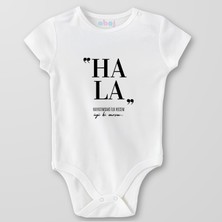 Ahoj  Organik Pamuk Hala Hayatımdaki Ilk Hecem Bebek Body Çıtçıtlı Zıbın Badi Kısa Kol