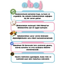 Ahoj  Organik Pamuk Yarım Bjk Logo ve Isim Kişiye Özel Bebek Body Çıtçıtlı Zıbın Badi Kısa Kol