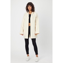 Alexandergardı Kapüşonlu Fermuarlı Oversize Ceket (UNX-0074)