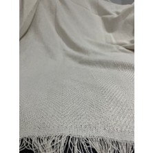 Balık Sırtı Desen Koltuk Örtüsü Ekru 170 x 210