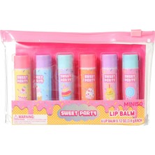 Miniso Sweat Party Tatlı Temalı 6'lı Lip Balm Seti