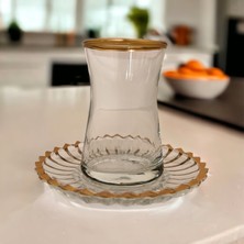 Estrella Elysia Çay Bardağı Çay Takımı Seti Yaldızlı