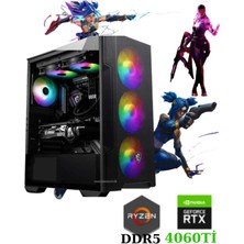 TKDEN-V45 RYZEN5-7500F 32GB Ddr5 1tb SSD RTX4060Tİ 16GB Oyuncu Masaüstü Bilgisayar