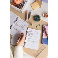 Paperora A5 Spiralli Ders Çalışma Planlayıcısı - Study Planner - Sınava Hazırlık Ayt-Tyt-Kpss-Ales-Yds Renkli